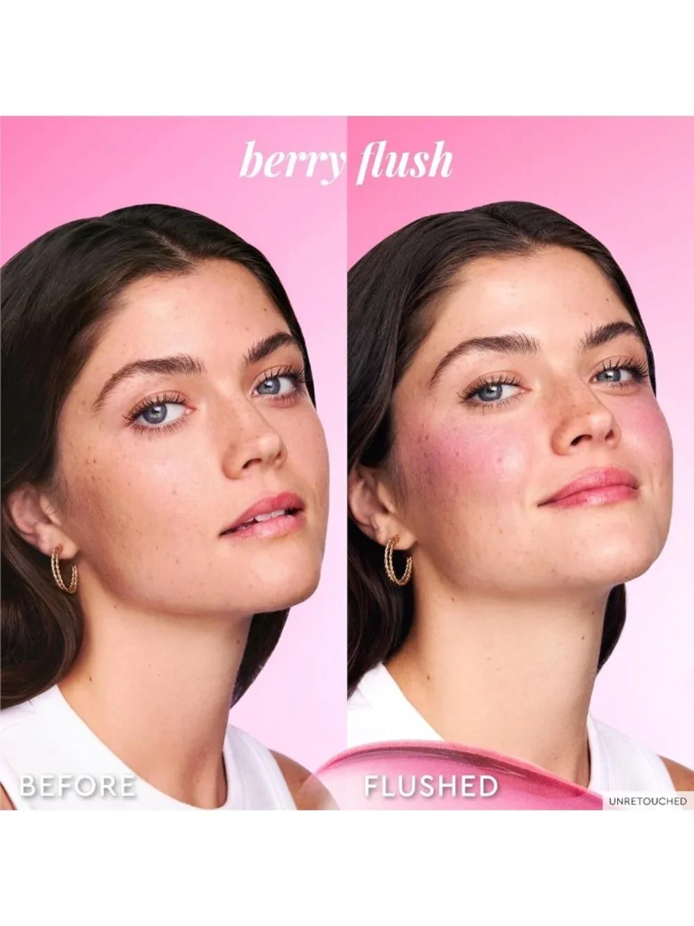 Dewy Flush Tinted Liquid Blush Serum - Hydrating, Buildable Berry Plum Tint for